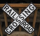 30  X 30  Metal Railroad Crossing Sign Man Cave Train D  cor Man Cave