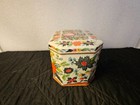 Mcm Hinged-lid Tin   Designed By Daher   Made In England   Floral Design 6  X 4 