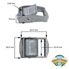 1 Inch Nickle Plated Press Cam Buckles Closeout  10 Pack