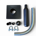 Generator Exhaust Extension Muffler W wall Mounting Kit - Universal Fit