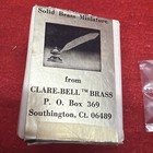 1 12 Scale Dollhouse Miniature  Clare-bell Brass Inkwell W  Quill  k60 