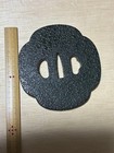 Tsuba Dragon Design Black Metal 8 5cm Traditional Handcrafted