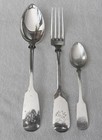 21 Pcs Antique German 800 Silver Flatware By Franz Bahner  Fiddle   Oar Pattern