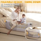 Baby Bed Rail Guard For Toddlers - 32   U Shaped Extra Large Reinforced Swing   