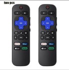 2pack New Remote Control Replacement For All Roku Tv Tcl hisense onn Roku