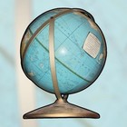 Vintage Rand Mcnally World Globe Duel Tilt 15   h X 12   d