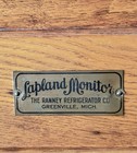 Antique Raised Oak Panel Icebox- Lapland Monitor- Ramey Refrigerator Co 