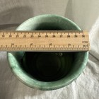 Mccoy 0373 Planter flowerpot Pottery Green Bamboo W  Saucer