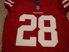 San Francisco 49ers On Field Game Cut Jersey 2017 Size 38 Lineman  Sleeves  28