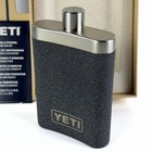 Yeti Black Stone Flask W  Stainless Funnel Gift Box Stone Textured Retired New    