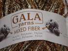 6 Skeins  Gala Yarns   mixed Fibers   Ombre Glitter  Acrylic poly nylon Yarn