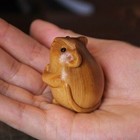 Cliff Cypress Wood Carved Figurine Home Desktop Decoration Statue Animal Toy Usa