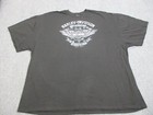 Harley Davidson Shirt Mens 5xl Black Motorcycle Bike Biker Wings Logo