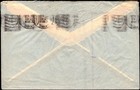 Egypt Airmail Cover Cairo To Usa 1950s King Farouk Mixed Franking