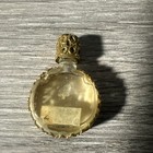 Vintage Austria Petit Point Roses Miniature Perfume Bottle Glass Dabber