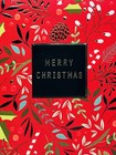 Christmas Card Merry Christmas Red Gold Foil Design Design Greeting Card New