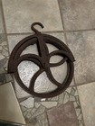 Antique Cast Iron Farm Barn Well Pulley W Fender   Bucket Pump