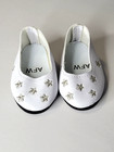 White Star Flat Dress Shoes Fits 18  American Girl Doll Clothing Shoes
