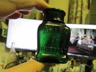 Teal Green Larkin Co  Buffalo  N y  Ground Neck Violet Smelling Salts Bottle