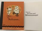 Hallmark peanut   s snoopy  Woodstock   Charlie B halloween Card new fast Shipping