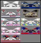 Full Size New England Patriots Helmet Decals - 19 Designs To Choose From