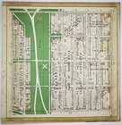 1925 Kansas City Missouri Atlas Plat Map Rare Color Lithograph Plate  74   75