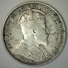 1904 H Canada Silver Twenty Cent Coin 20c Canadian Newfoundland Circulated