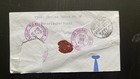 1948 Portugal Airmail Cover Estoril To Hollywood Ca Customs Wax Seal