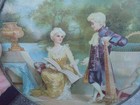 Vintage Colonial Couple With Harp Flue Cover