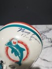 Norm Evans Signed T b Miami Dolphins Mini Helmet  17-0  Coa Rare  