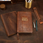 Personalized Leather Cover Case For Holy Bible Kjv    Mens Bible Cover Book For Me
