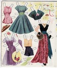 Vintage Whitman  2089 June Allyson Paper Dolls 1957 Uncut excellent 