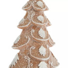 Hl Christmas Decor - Resin Glitter Gingerbread Tree 10inch
