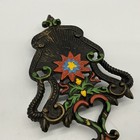 Vtg Cast Iron Trivet Hearts   Star Burst 9    L