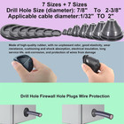 Closed Rubber Grommets Assortment Wire Protection Firewall Electrical Plumbing