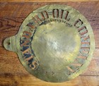 Antique Standard Oil Brass Barrel Stencil Template Sf California Moise-k Co Sign