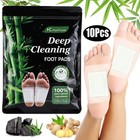 100-50pcs Foot Detox Pads Cleansing Patch Pain Relief Soothing Herbal Organic Us