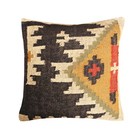 Vintage Throw Pillow Jute Kilim Pillow Cover Navajo South Western Cushion Cover