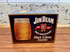 Vintage Jim Beam Clear Glass Shot Glass  - Nib