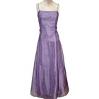 Vtg Niki Livas Y2k Lavender Sheer Netting Beaded Dress Regency Fairy Whimsy 12