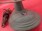 Vintage Montgomery Ward Oscillating Desk Fan 10  4 Blade Art Deco Cast Iron Base