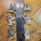 Vintage Spoontiques Pewter Wizard Figurines Fantasy Castle Dragon - 6 Piece Set