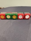 Fisher Price Peek A Boo Blocks 5 Christmas Spinner Activity Blocks