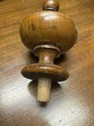 Victorian Wood Turned Post Finial Antique French  1800 s
