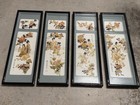 Chinese  Art   Set Of 4  13in X 25in Each