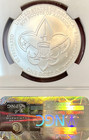 Ngc Ms-70  2010-p Boy Scouts Of America Commemorative Silver Dollar