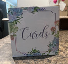 White Floral Wedding Card Box - Elegant Card Holder - Weddings   Special Events