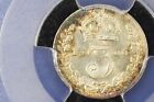 1900 Great Britain Three Pence  Pcgs Ms-64  Amazing Kalaideoscope Of Colors 