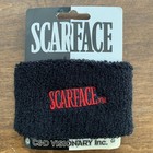 Vtg Scarface 00s Embroidered Wristband Sweatband Sportswear Film Streetwear Y2k