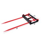 43  Hay Bale Spear Bale Spear 3000lb Skid Steer Loader Tractor Bucket Attachment
